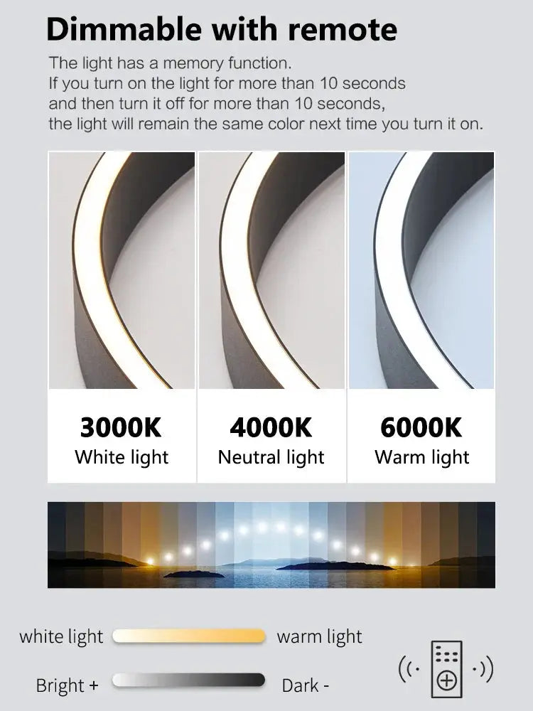 Alberte – Modern Luxury C-Ring Dimmable LED Pendant Lamp Kozyled