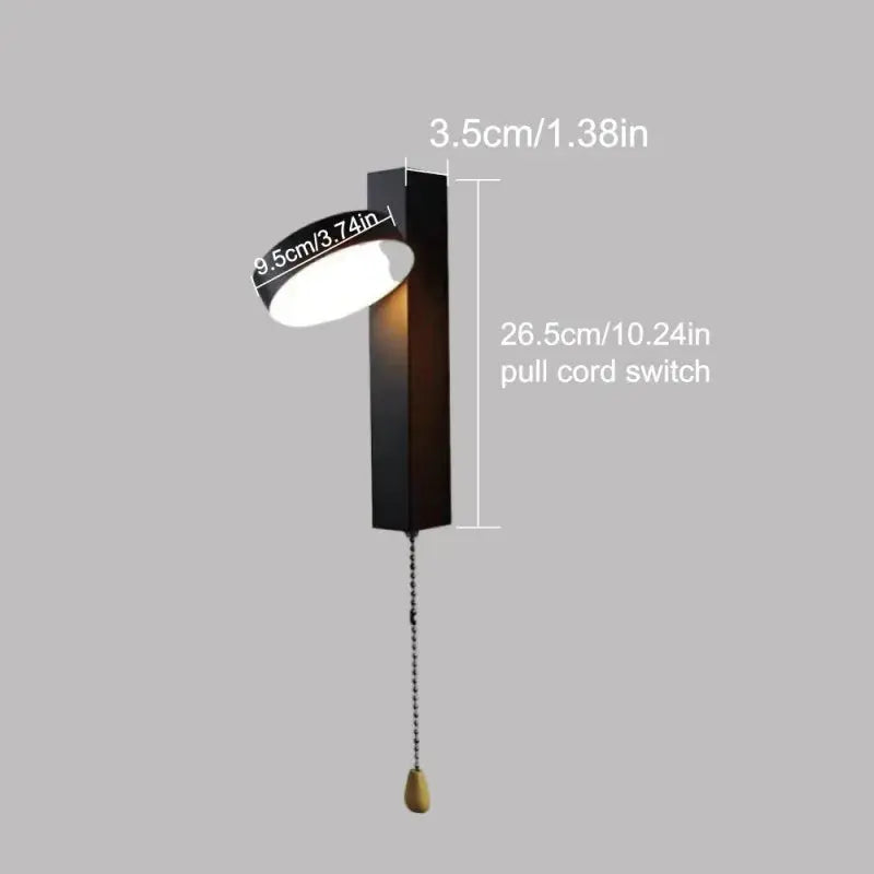 Fenrik – Minimalist Pull Switch Rotatable LED Wall Lamp Lampasa.com