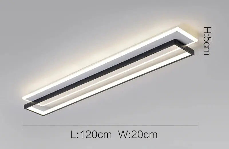 Arvion – Creative Rectangular Dimmable LED Ceiling Lamp Lampasa.com