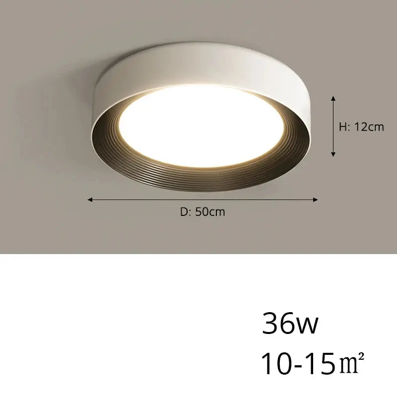 Sami – Elegant Scandinavian Circular LED Ceiling Lamp for Modern Interiors Kozyled