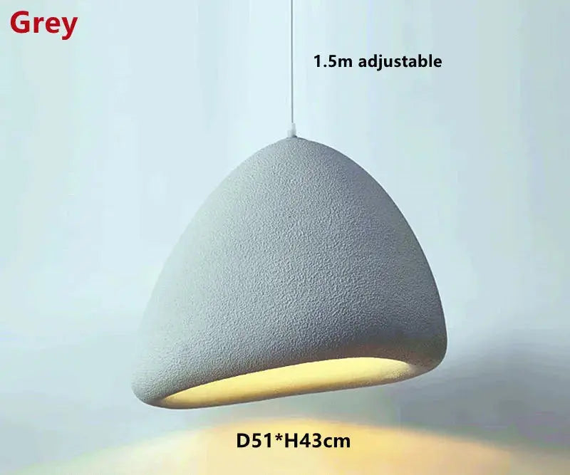 Yuko – Handmade Japanese Wabi-Sabi LED Pendant Light for Natural and Minimalist Interiors Kozyled