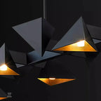 Thora – Modern geometric LED pendant lamp with metal frame for kitchen islands and other spaces Lampasa.com