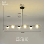 Edvin – Modern Glass Ball LED Pendant Light for Dining Tables and Bars Kozyled.com