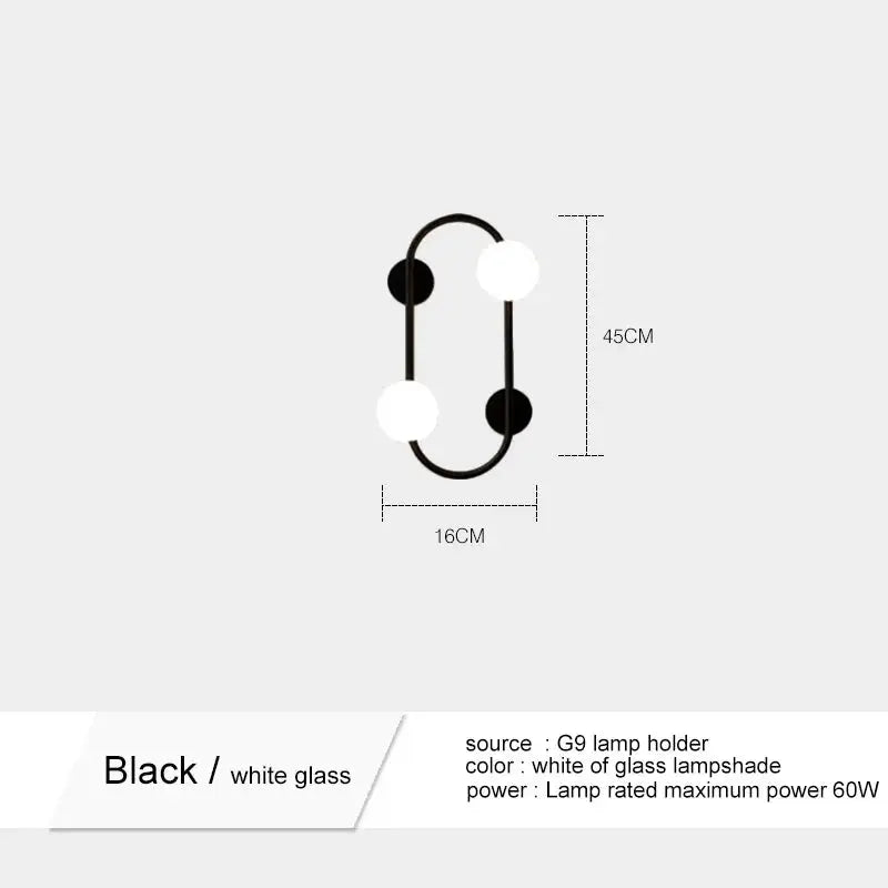 Modern Simple Frosted LED Glass Wall Light – Lumevo lampasa.com