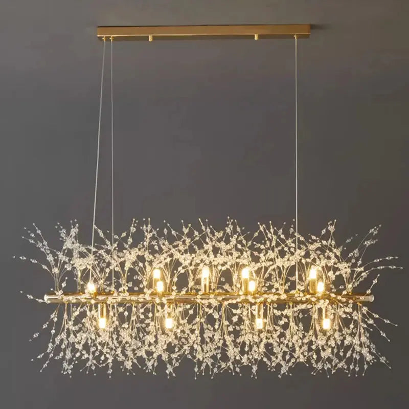 Aurelia – Modern Crystal Dandelion Dimmable LED Pendant Lamp Lampasa.com