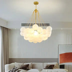 Bravik – Scandinavian Frosted Bubble Glass LED Pendant Lamp Lampasa.com
