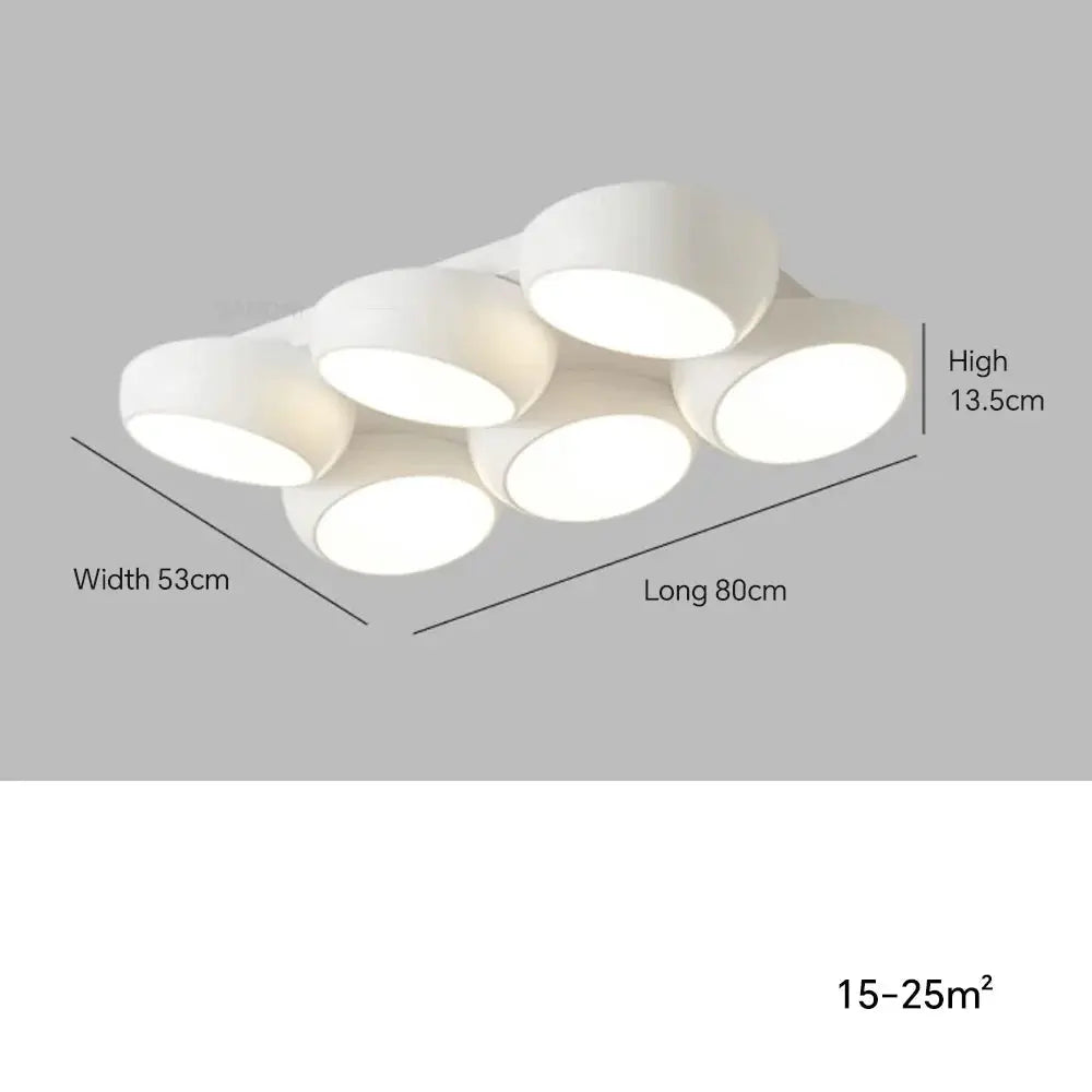 Lykke – Nordic Honeycomb Style LED Ceiling Lamp for Modern, Geometric Lighting Kozyled