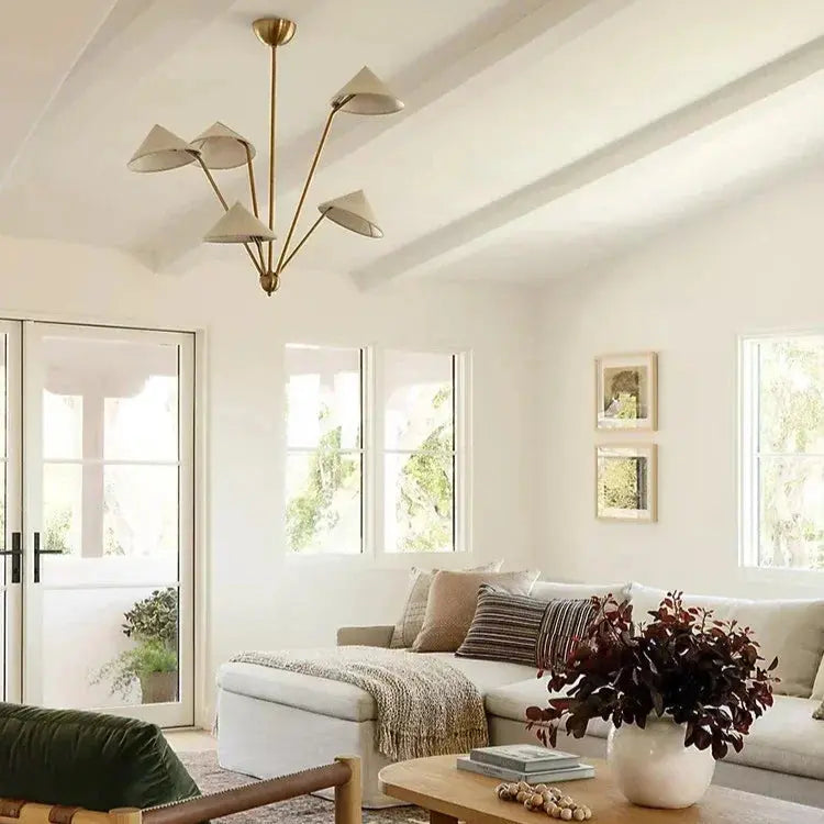 Riko – Japanese Wabi-Sabi Multi-Head LED Pendant Light for Artistic Minimalist Interiors Kozyled