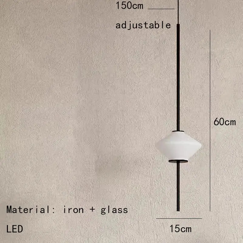 Hedvig – Modern White Glass LED Pendant Lamp Lampasa.com