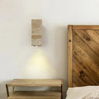 Japandi Travertine Stone Outdoor - indoor LED Wall Lamp – Solvar lampasa.com
