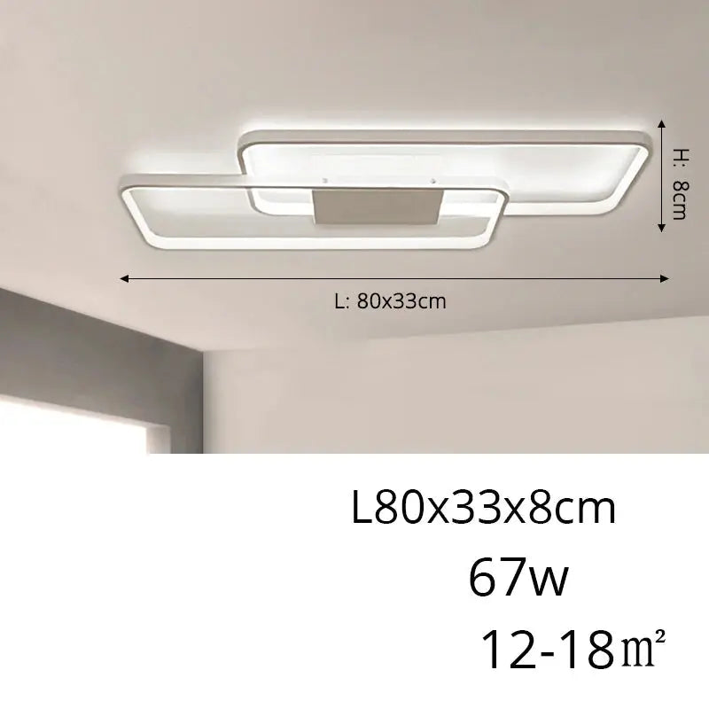 Nivrel – Modern Geometric Dimmable LED Ceiling Lamp Lampasa.com