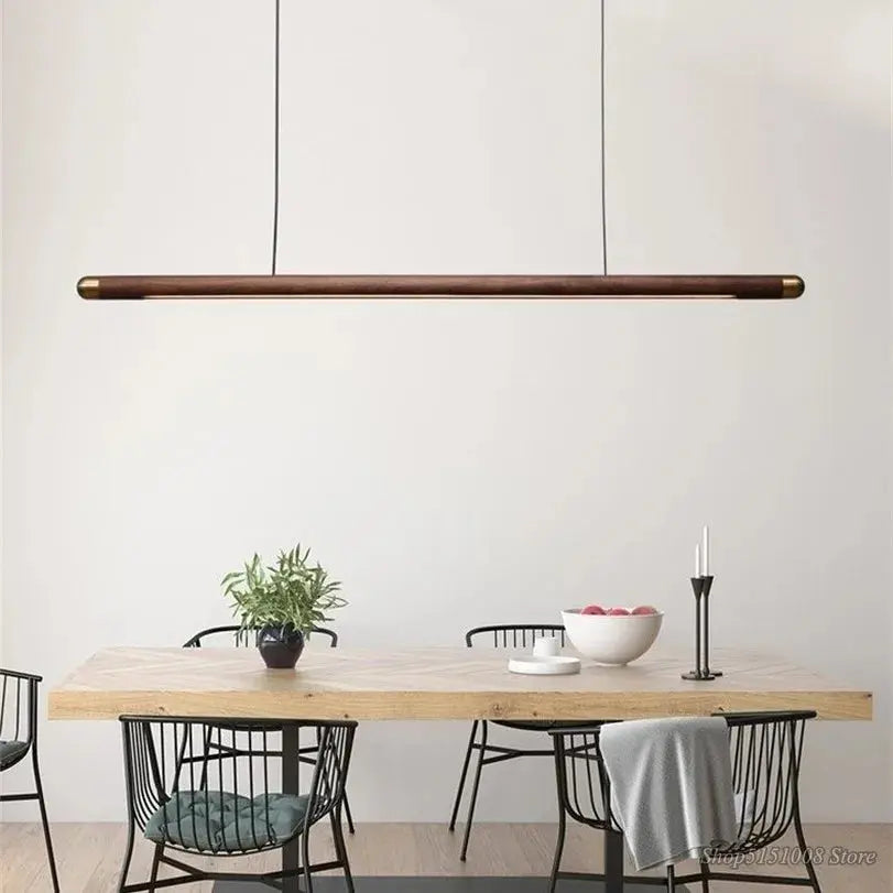 Nanne – Walnut Wooden Dining and Bar LED Pendant Lamp for Warm, Stylish Spaces Kozyled