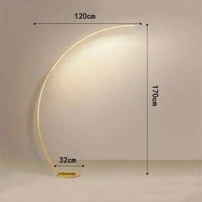 Nils – Modern Scandinavian Arc-Shaped Dimmable LED Floor Lamp Lampasa.com