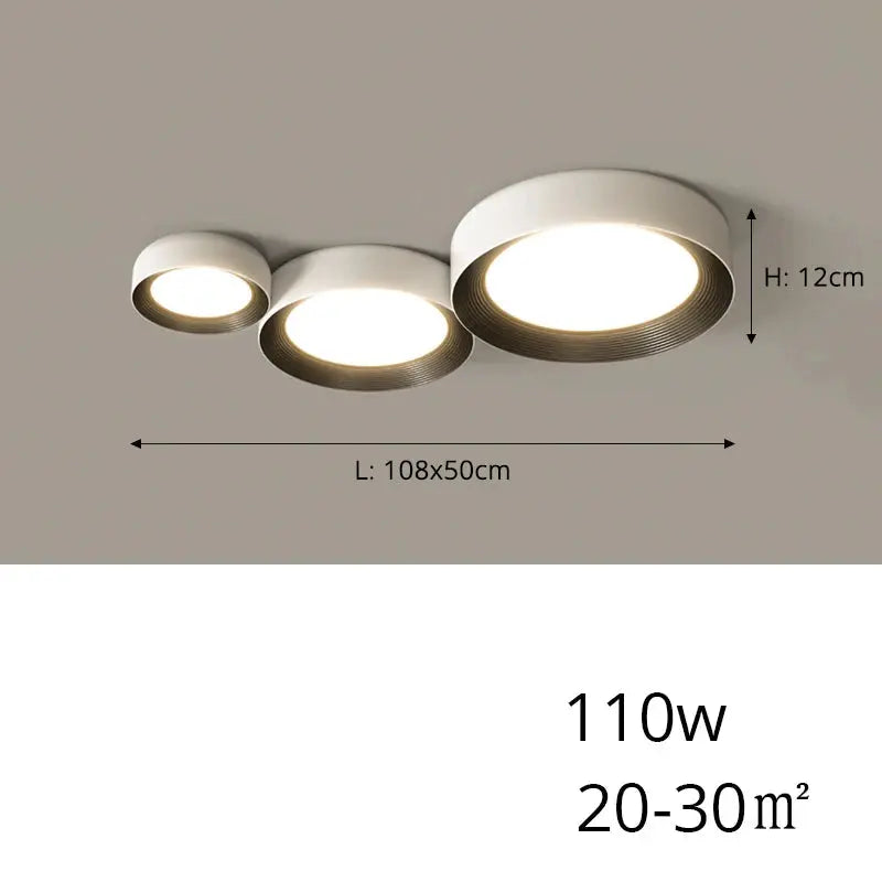 Sami – Elegant Scandinavian Circular LED Ceiling Lamp for Modern Interiors Kozyled