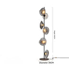 Selma – Luxury Unique Glass Petals LED Floor Lamp Lampasa.com