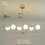 Edvin – Modern Glass Ball LED Pendant Light for Dining Tables and Bars Kozyled.com