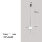 Vornel – Unique Minimalist Frosted Glass Bedside/ corner LED Pendant Lamp Lampasa.com