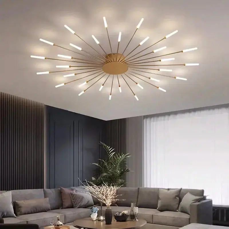 Arlo – Modern Scandinavian Fan-Shape Dimmable LED Ceiling Lamp Lampasa.com