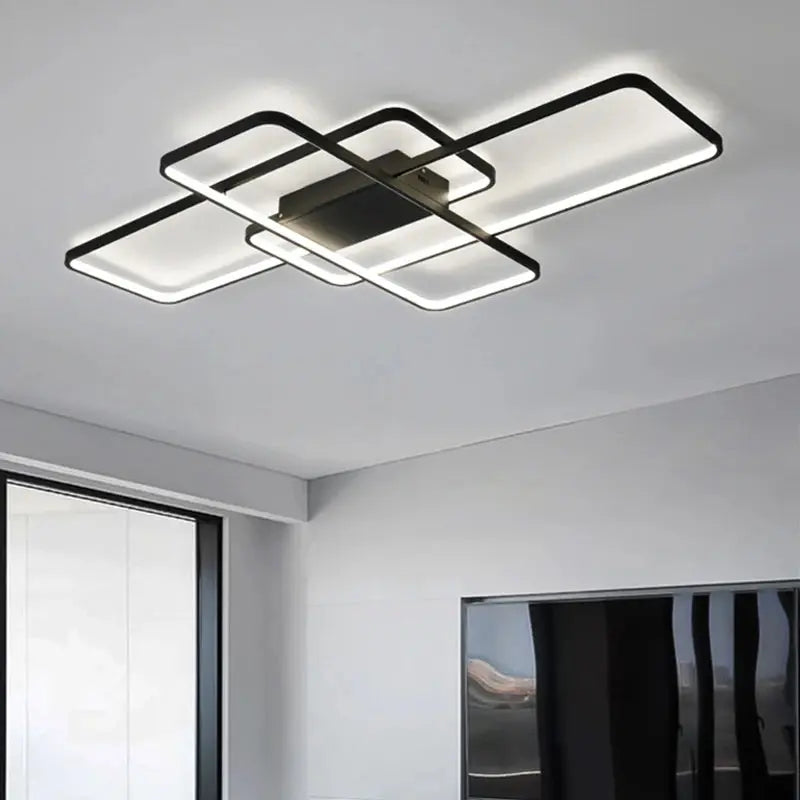 Nivrel – Modern Geometric Dimmable LED Ceiling Lamp Lampasa.com