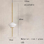 Hedvig – Modern White Glass LED Pendant Lamp Lampasa.com