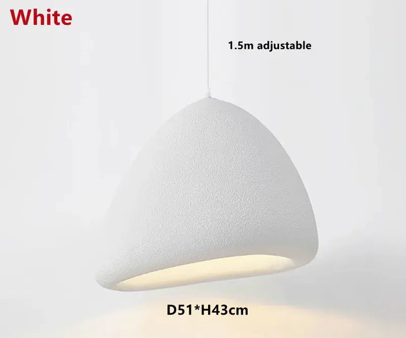 Yuko – Handmade Japanese Wabi-Sabi LED Pendant Light for Natural and Minimalist Interiors Kozyled