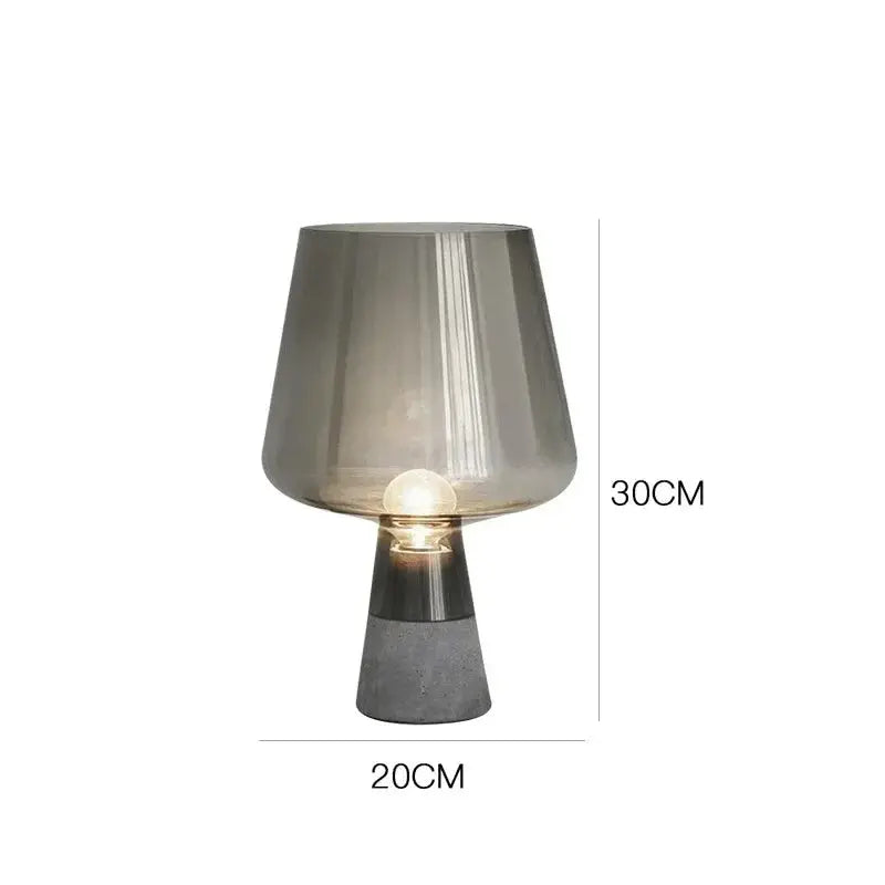 Jens – Modern Italian Blown Glass LED Table Lamp with Sleek Design Kozyled