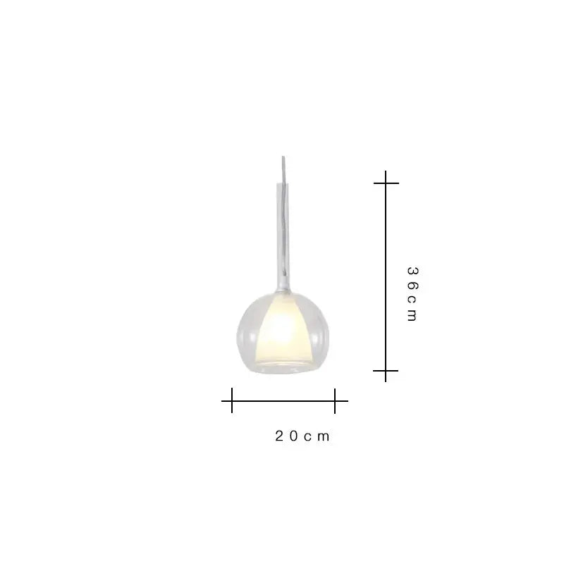 Odin – Luxury Elegant Glass Ball LED Pendant Lamp for Sophisticated Interiors Kozyled