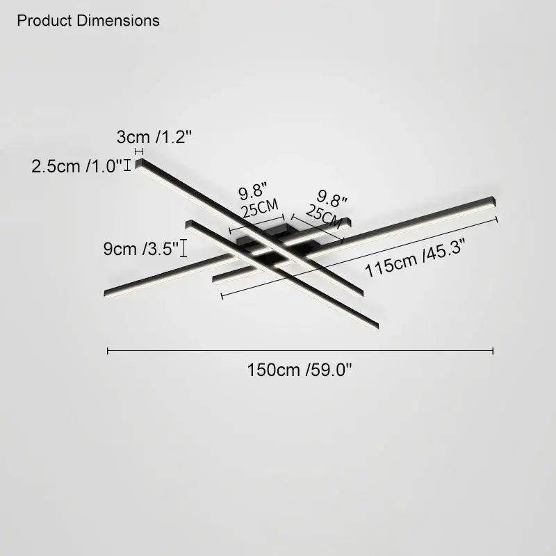 Fenro - Creative LED Strip Dimmable Ceiling Lamp Lampasa.com