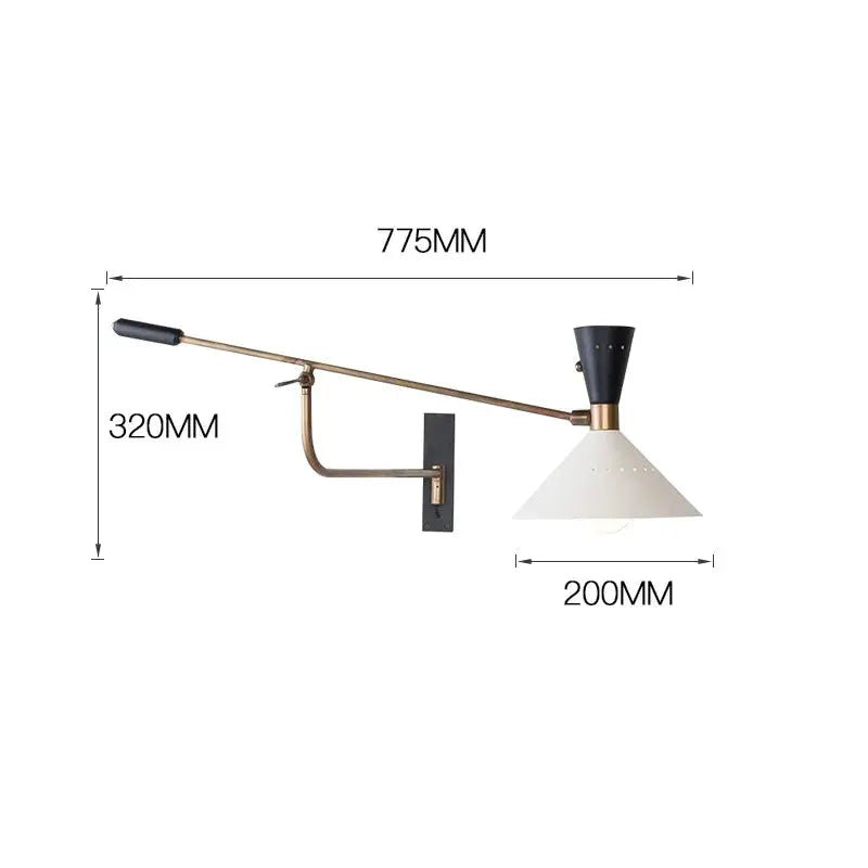 Saga – Nordic Adjustable Long Arm LED Reading Wall Lamp for Cozy Spaces Kozyled