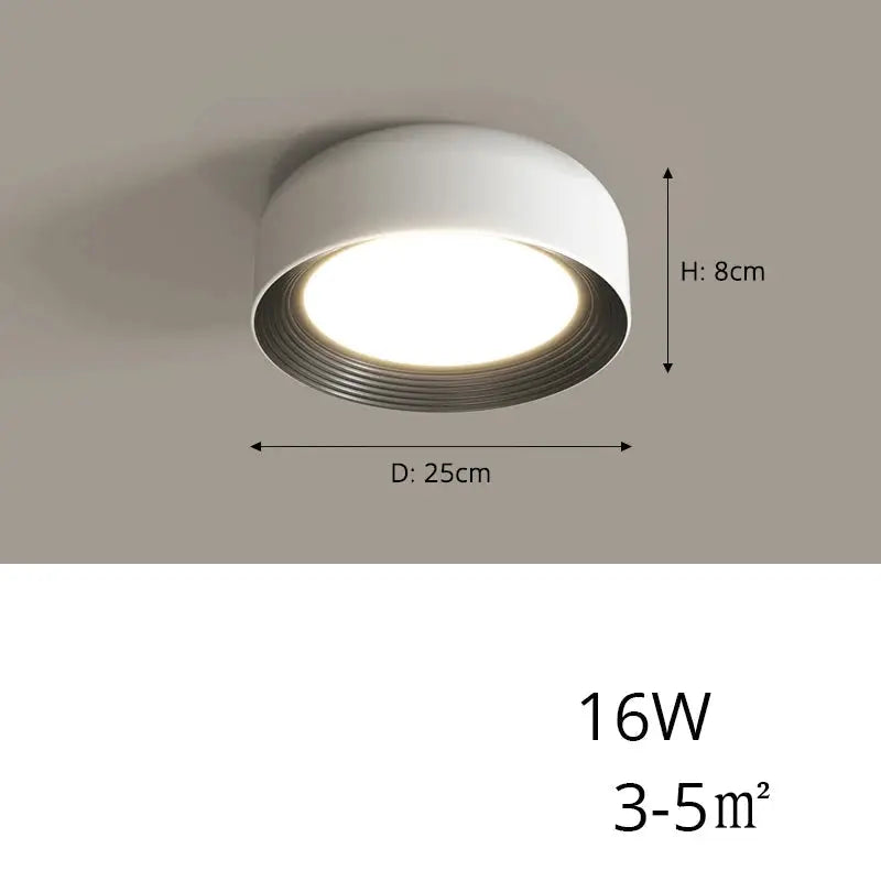 Sami – Elegant Scandinavian Circular LED Ceiling Lamp for Modern Interiors Kozyled