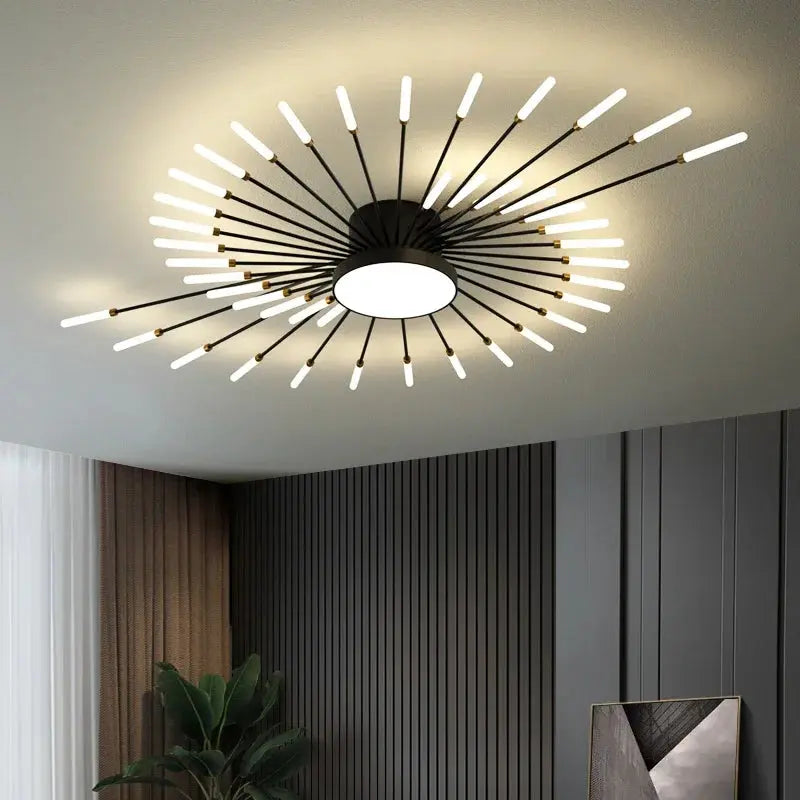 Arlo – Modern Scandinavian Fan-Shape Dimmable LED Ceiling Lamp Lampasa.com