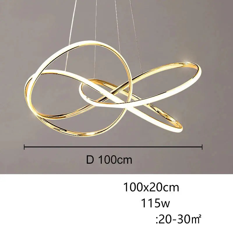 Ashild – Nordic Modern Geometric Line Dimmable LED Pendant Lamp for Sleek Interiors Kozyled