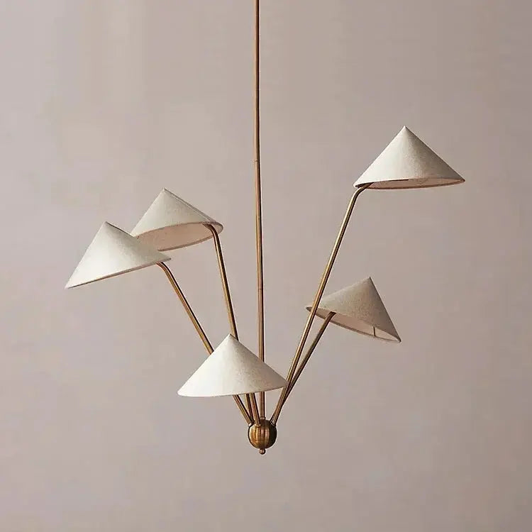 Riko – Japanese Wabi-Sabi Multi-Head LED Pendant Light for Artistic Minimalist Interiors Kozyled