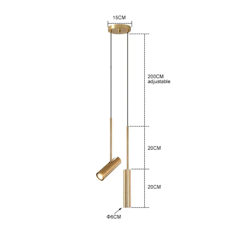 Kairen – Scandinavian Minimalist LED Pendant Spotlight Lampasa.com