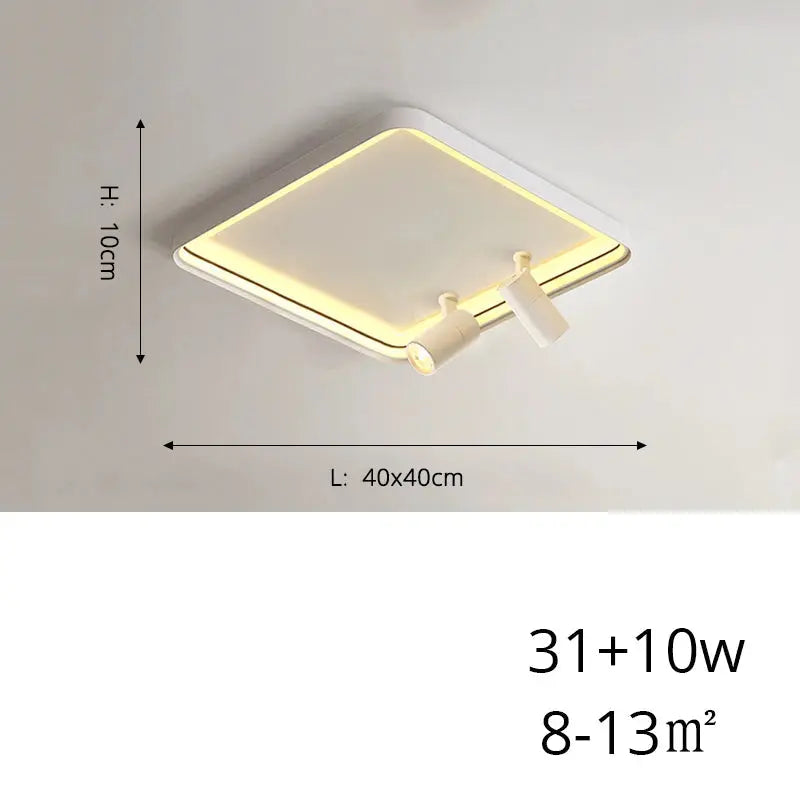 Sigrid – Nordic Minimalist LED Ceiling Lamp with Adjustable Spotlight for Modern Spaces Kozyled