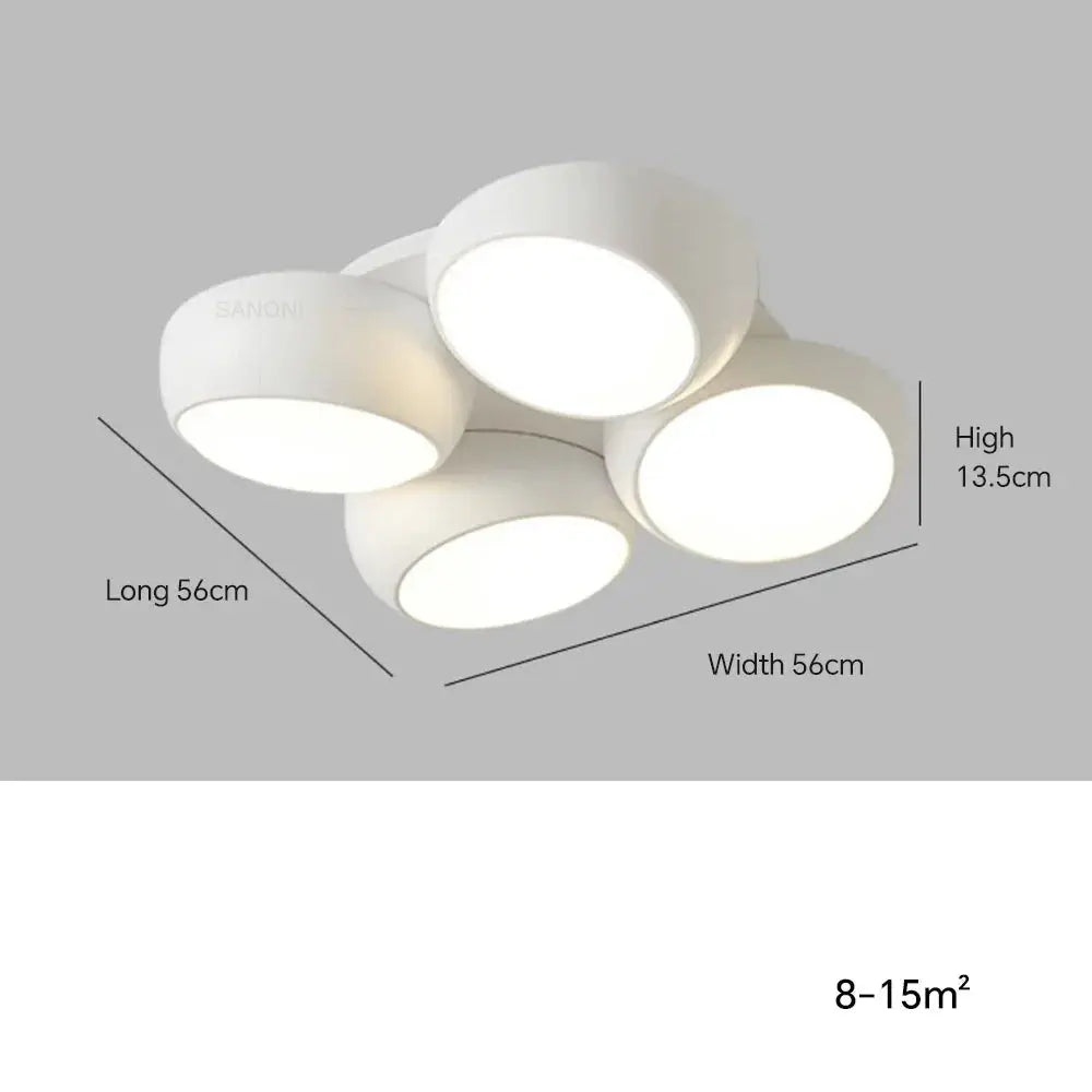 Lykke – Nordic Honeycomb Style LED Ceiling Lamp for Modern, Geometric Lighting Kozyled