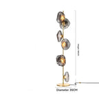 Selma – Luxury Unique Glass Petals LED Floor Lamp Lampasa.com