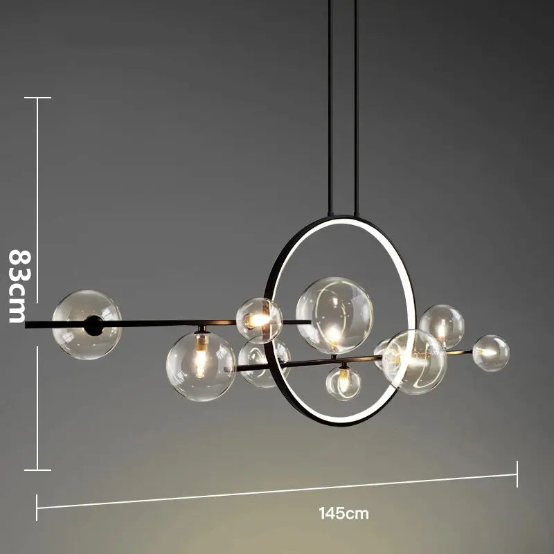 Nenna – Modern LED Pendant Light with Metal and Glass Design for Dining Tables and Bars Kozyled.com