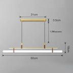 Nilsson – Dimmable Modern LED Pendant Light with Long Tube Design for Dining Tables and Bars Kozyled.com