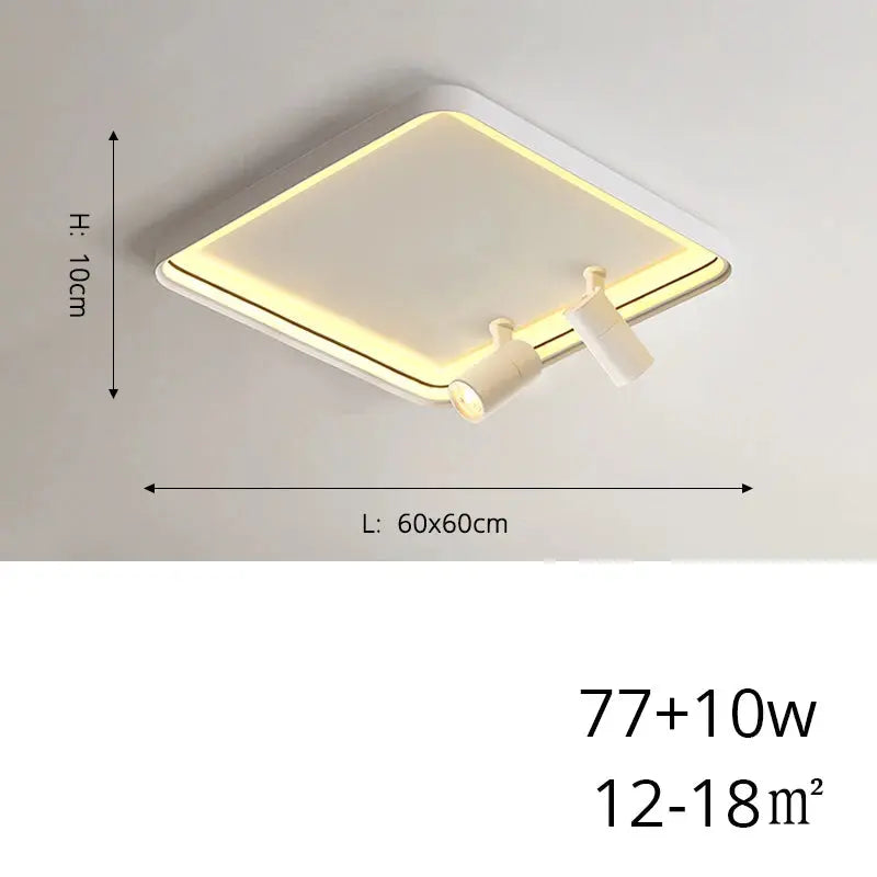 Sigrid – Nordic Minimalist LED Ceiling Lamp with Adjustable Spotlight for Modern Spaces Kozyled