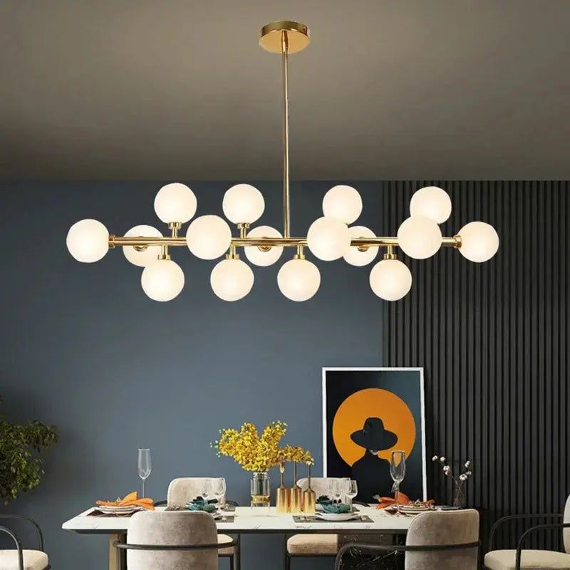 Asmund – Modern Glass Ball LED Pendant Light for Dining Tables and Bars Kozyled.com
