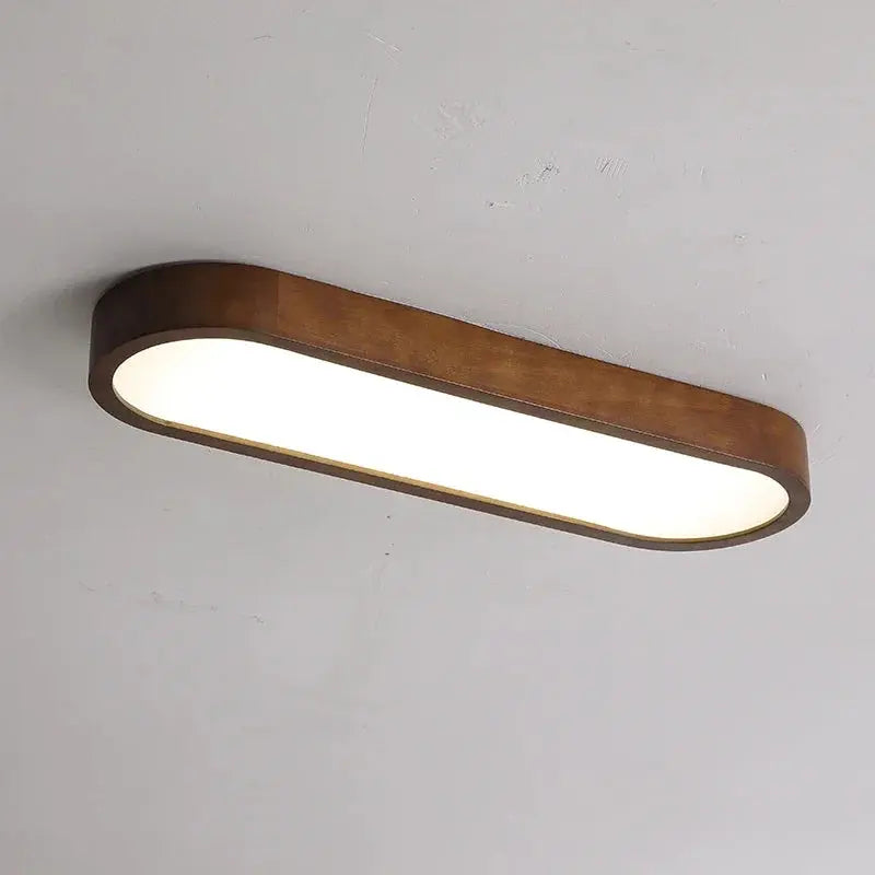 Ivar – Elegant Walnut Color Dimmable LED Ceiling Lamp Lampasa.com
