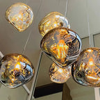 Elna – Modern Lava-Inspired Nordic LED PVC Ball Pendant Lamp for Bold, Stylish Lighting Kozyled