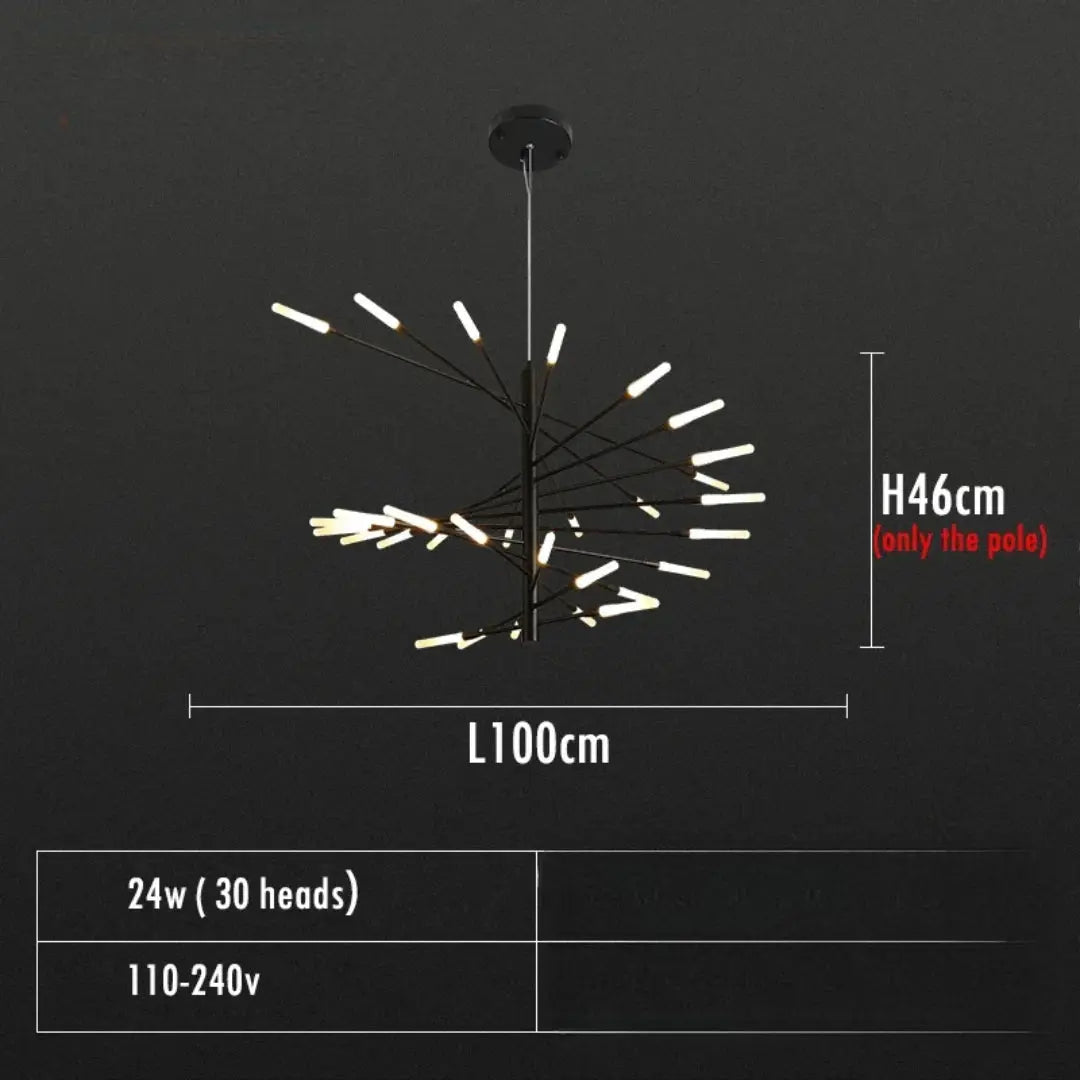 Alexander – Decorative Scandinavian fireworks style Dimmable LED Pendant Lamp Lampasa.com