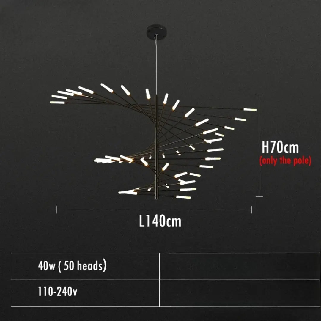 Alexander – Decorative Scandinavian fireworks style Dimmable LED Pendant Lamp Lampasa.com