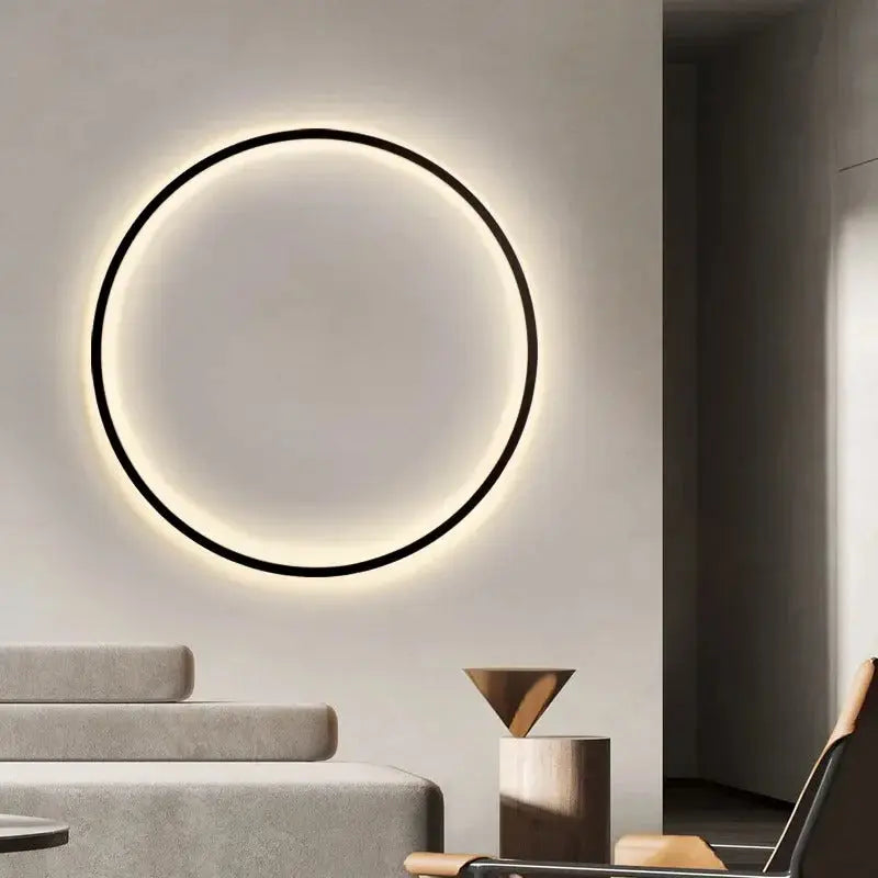 Luna – Modern Minimalist Dimmable LED Ring Wall Lamp for Sleek, Ambient Lighting Kozyled