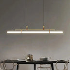 Nilsson – Dimmable Modern LED Pendant Light with Long Tube Design for Dining Tables and Bars Kozyled.com