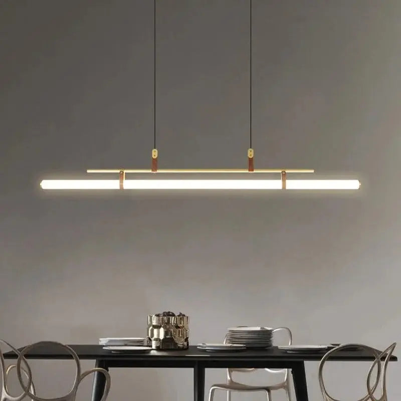Nilsson – Dimmable Modern LED Pendant Light with Long Tube Design for Dining Tables and Bars Kozyled.com
