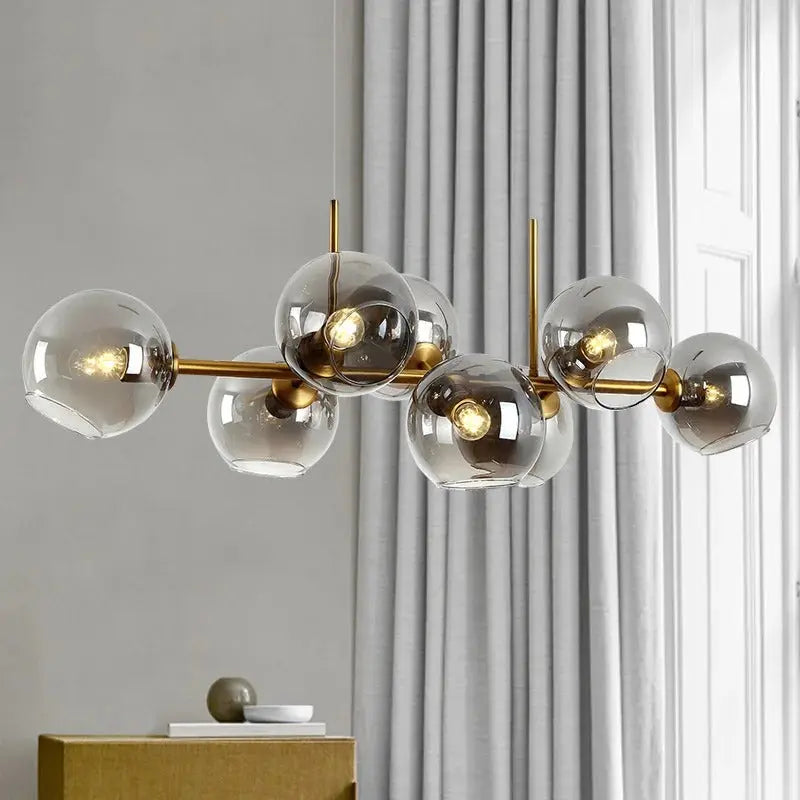 Hanna – Modern Dimmable LED Pendant Light with Glass Ball Design for Dining Tables and Bars Kozyled.com