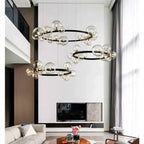 Bendik – Nordic Clear Glass Ball LED Pendant Light with Round Design Kozyled.com